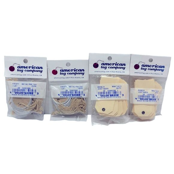 Kraft & Manila Craft Tags Bundle - Picture 1 of 5